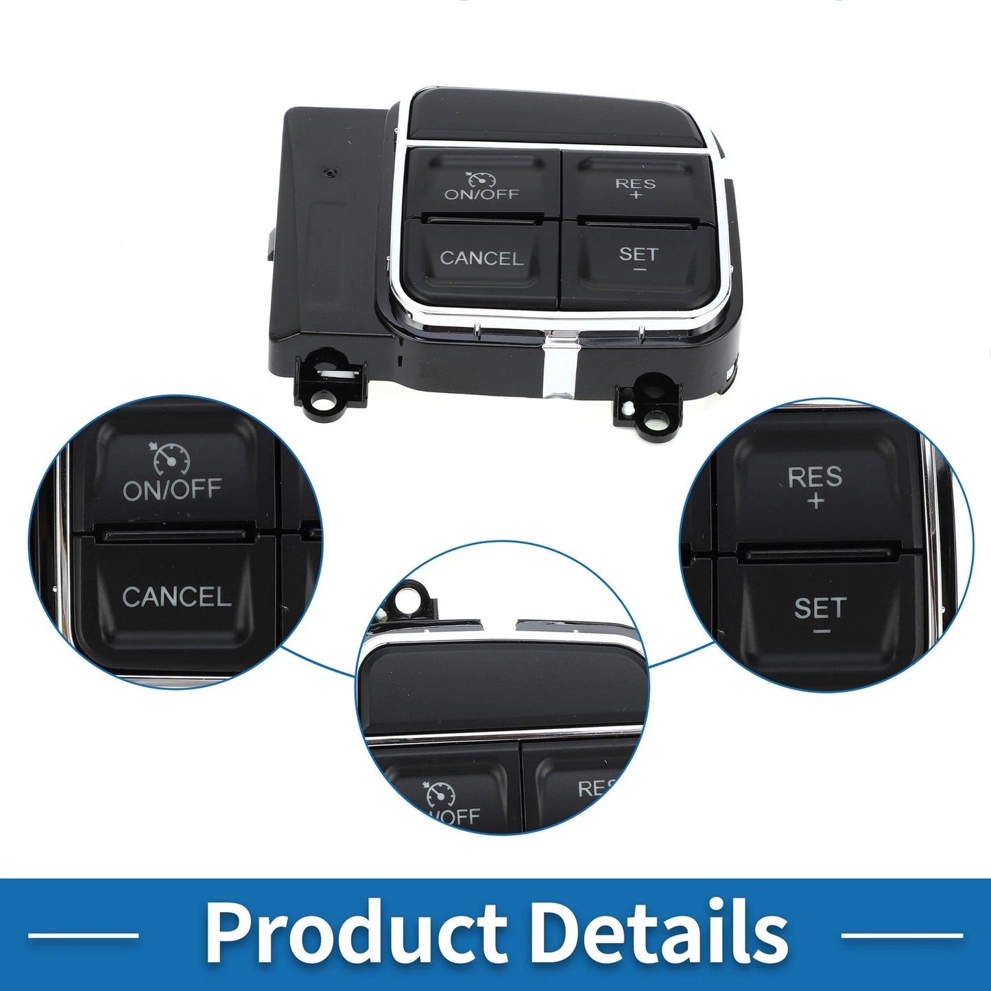 Steering Wheel Control Switch for Chrysler 200 (2011-2014) Black