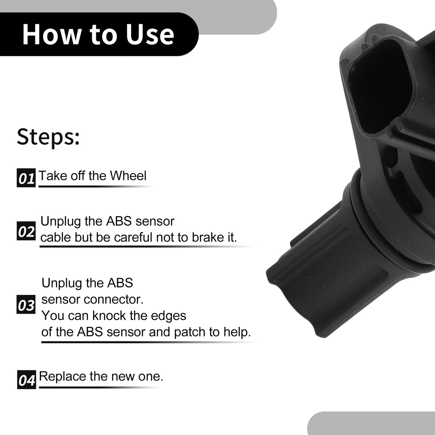 ABS Sensor Rear L/R for Dodge Dakota (2005-2010)