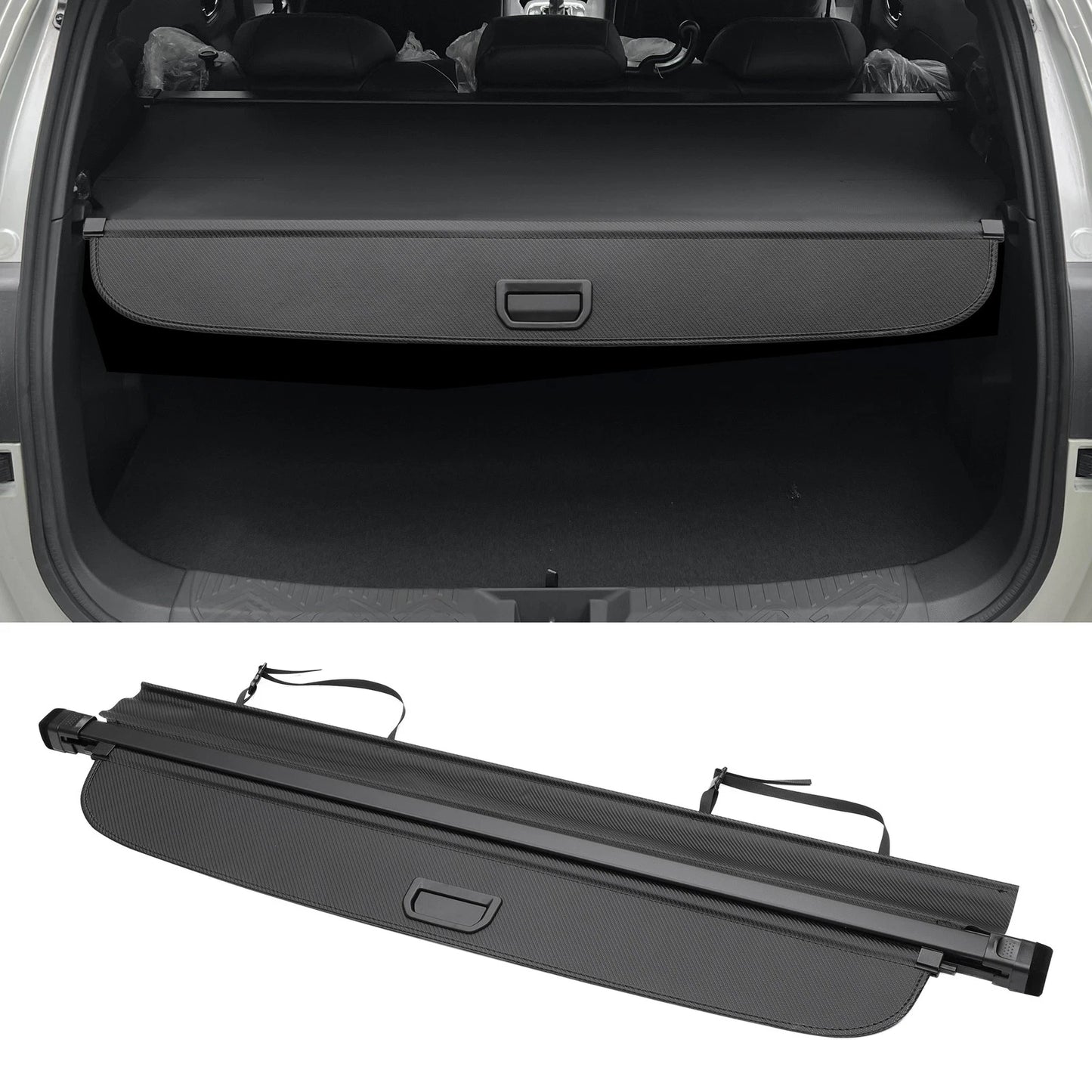 Retractable Cargo Cover for Subaru Outback (2010-2014) Black Carbon Fiber