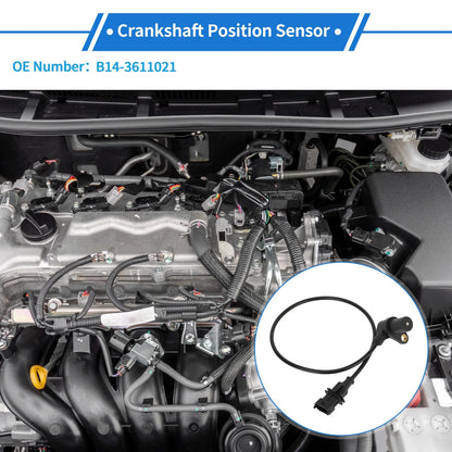 Crankshaft Position Sensor for BMW E46 (1998 - 2005) Black Plastic