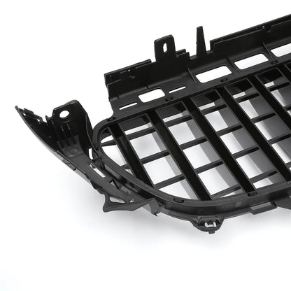 Front Upper Bumper Grille for Mercedes-Benz E200 (2016-2020) Black