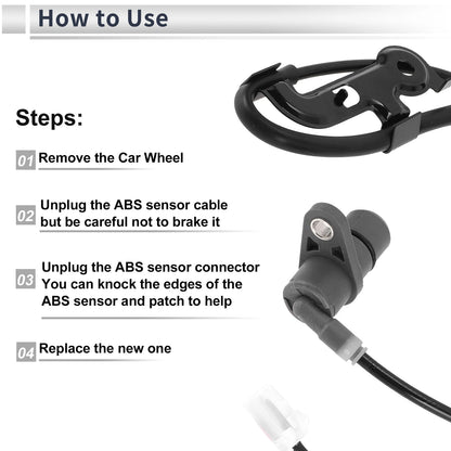 ABS Wheel Speed Sensor for Toyota Camry (1992-2003) - 1 x Rear Left Sensor