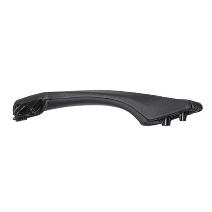 Black Leather Door Trim Pull Handle Left Side for BMW 5 Series (2010-2017)