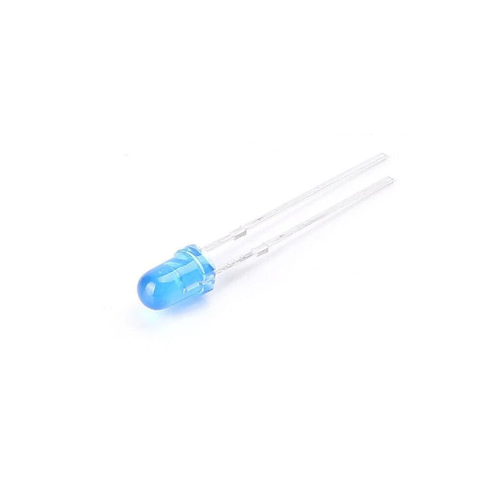 500 x 3mm LED Light Assortment Kit for DIY Projects - White, Yellow, Red, Blue, Green