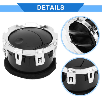 2 x Center Dash A/C Outlets for Ford F150 F250 F350 (2011-2016) ABS Black Silver