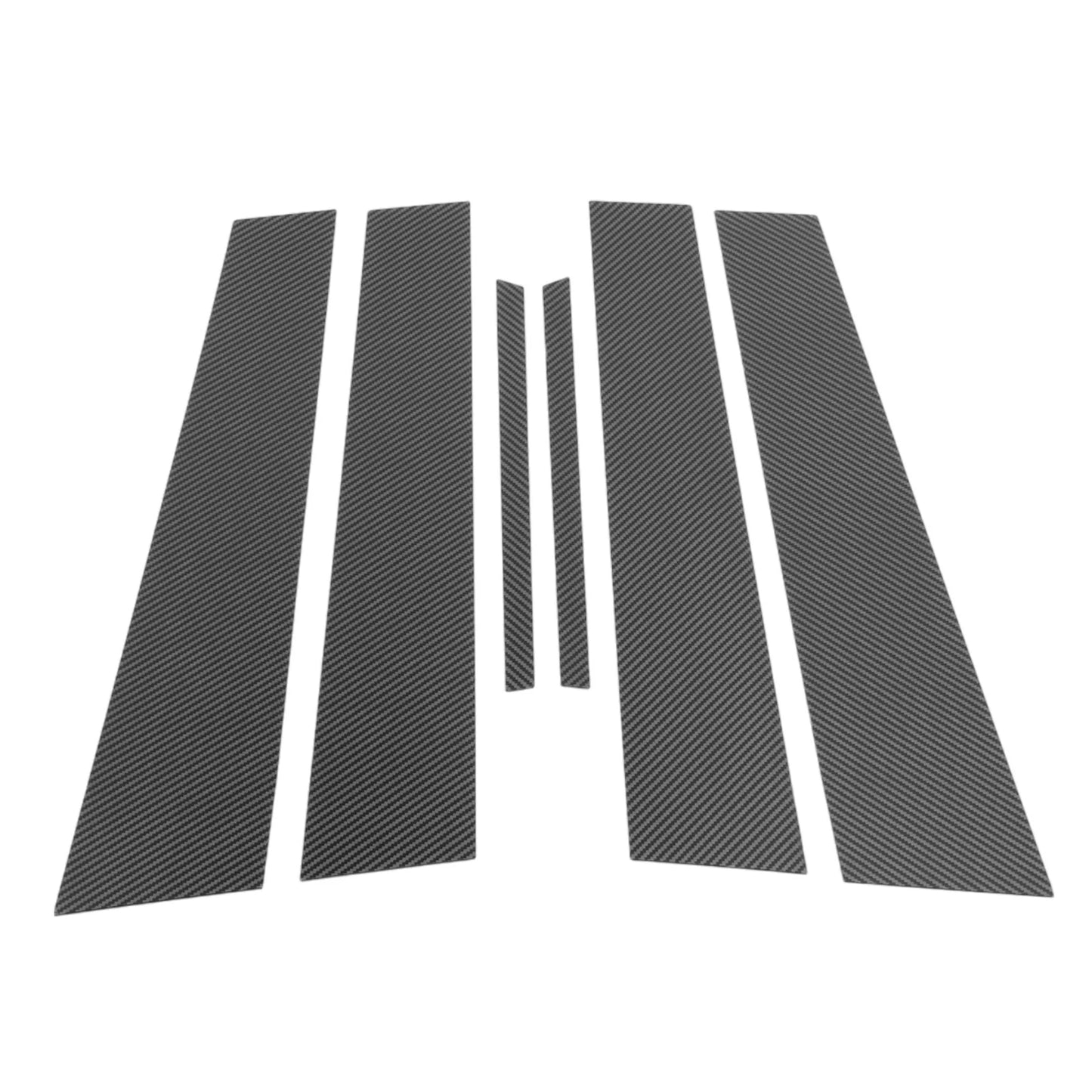 6 Pcs Pillar Window Trim Cover Carbon Fiber for Toyota Camry (2012–2016)