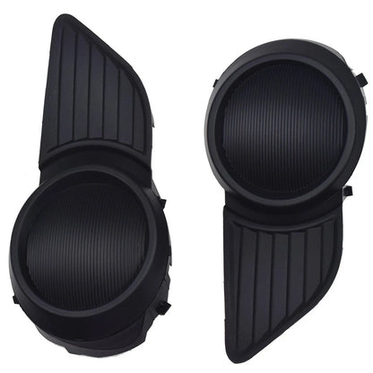 Black Front Bumper Fog Light Covers for Toyota Sienna (2011-2017)