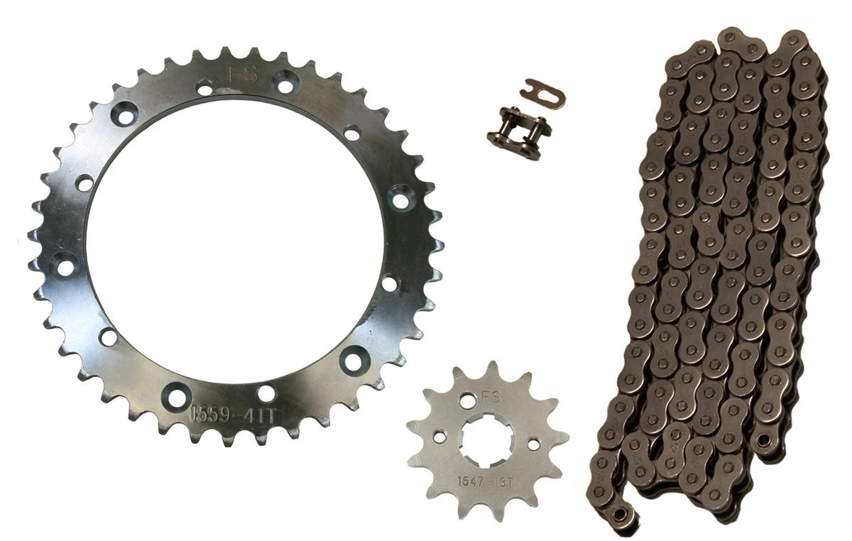 Natural 520x104 Drive Chain, 13/41 Sprockets for Yamaha Banshee (1989-2006)