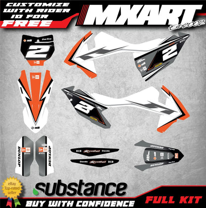 KTM SX SXF 125 150 250 450 Graphics Kits BEAST Style (2016-2018)