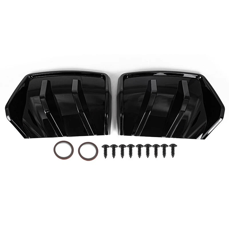 Big Fin Gloss Black Rear Bumper Diffuser Kit for Corvette C7 Z06 (2014-2019)