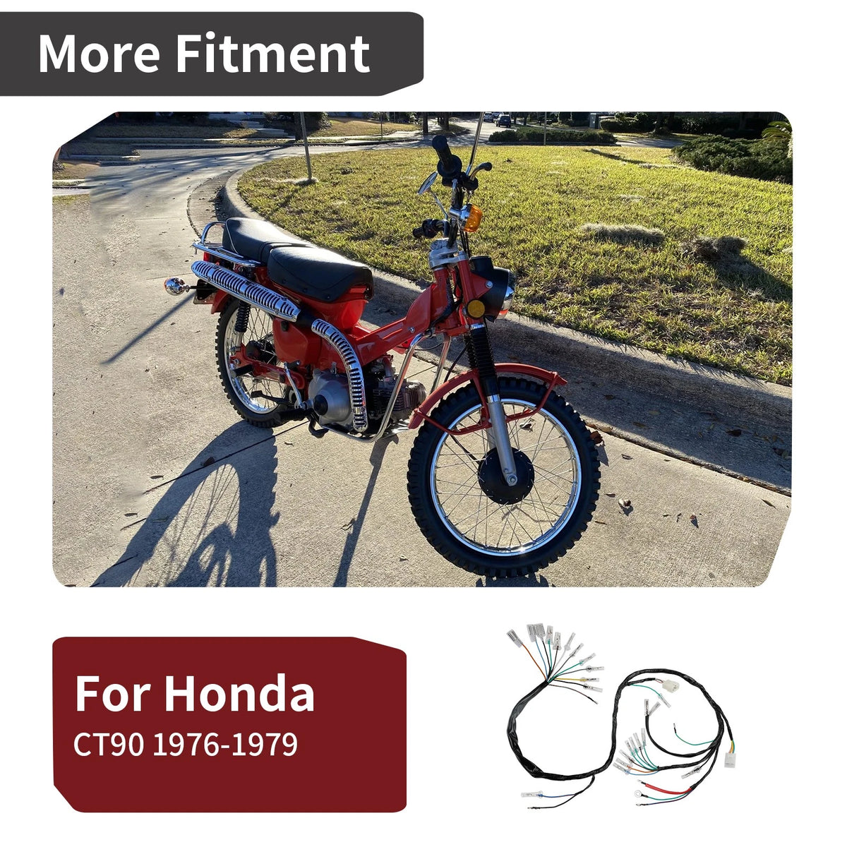 Main Wire Wiring Harness for Honda CT90 Trail (1976–1979)