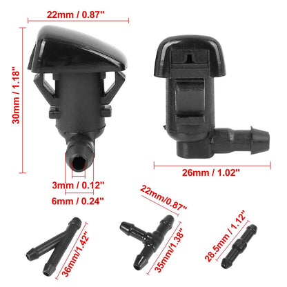 4 x Front Windshield Washer Nozzle for Chrysler 300 (2011-2011)