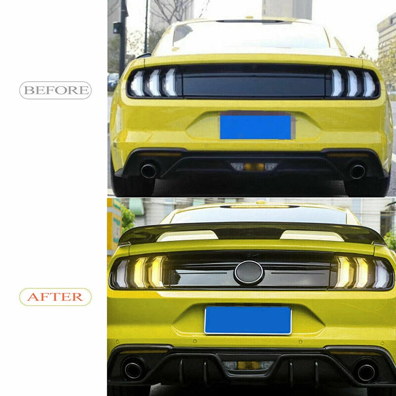 Carbon Fiber Look Rear Spoiler Wing for Ford Mustang GT350 GT500 (2015-2024)