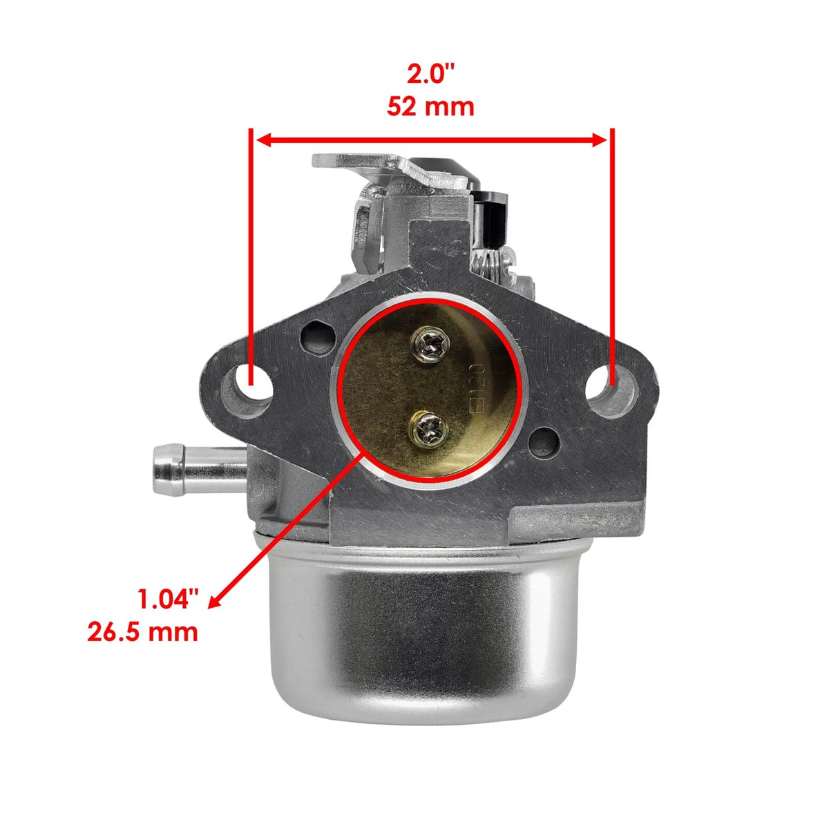 Caltric Carburetor for Kohler CH12.5-1931 Pressure Washers 26mm
