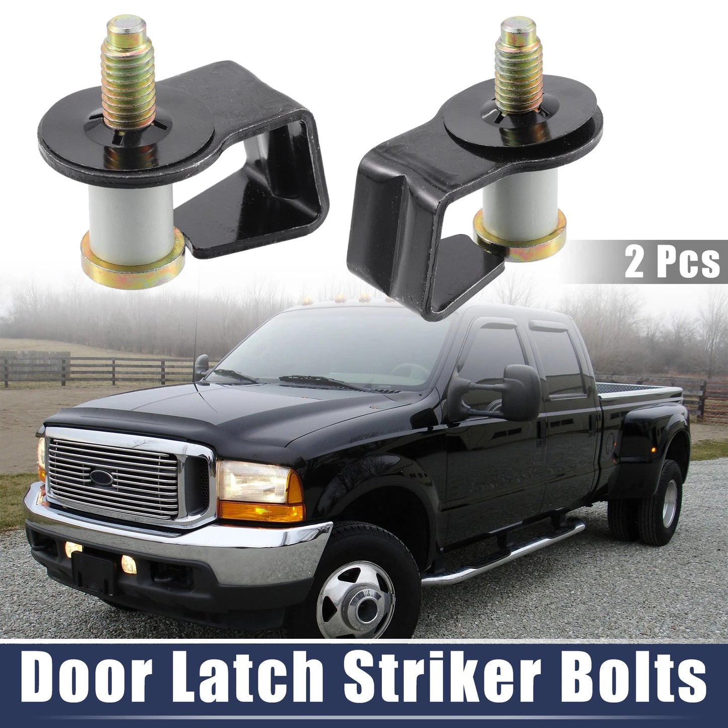 2 x Car Door Latch Lock Bolts for Ford Bronco (1984-1996)