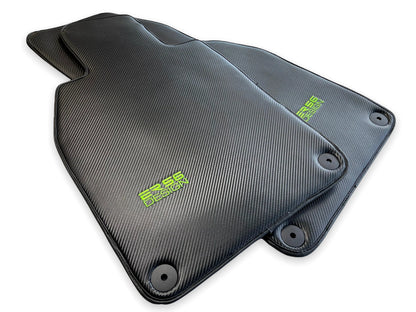Floor Mats for Porsche Cayenne 2003-2010 LHD Carbon Fiber ER56 Design
