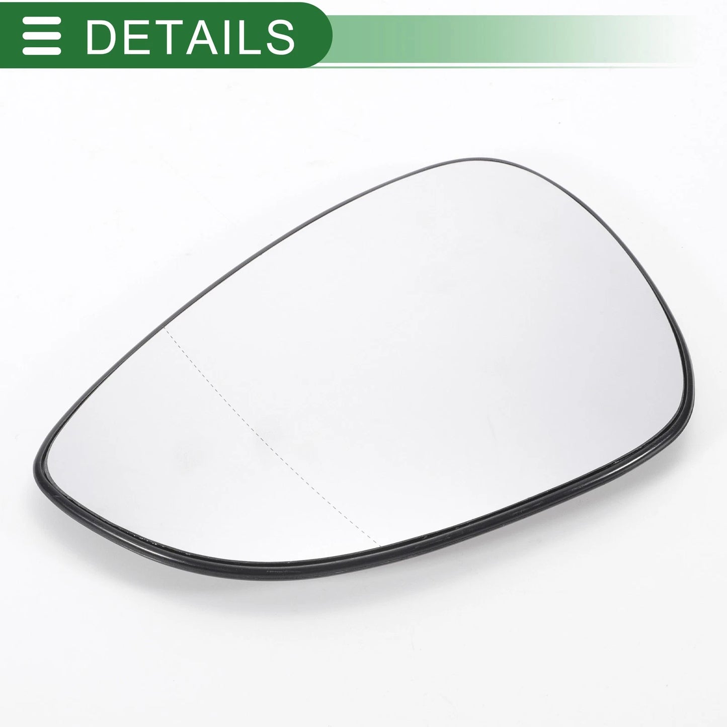 Left Side White Mirror Glass w/ Back Aspherical for Ford B Max (2012-2019)
