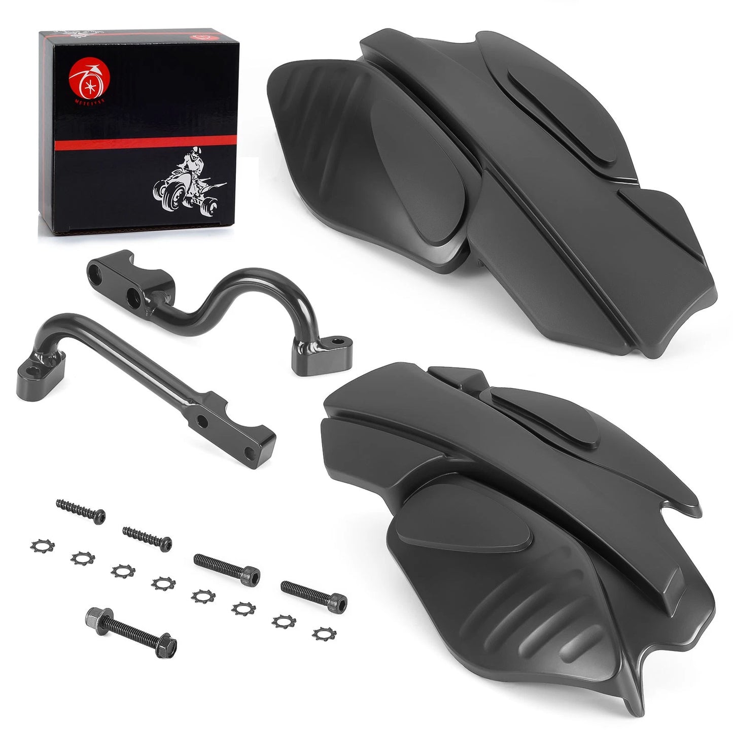 Left & Right Black Hand Guard w/ Bracket for Polaris Sportsman XP 1000 (2015-2024)