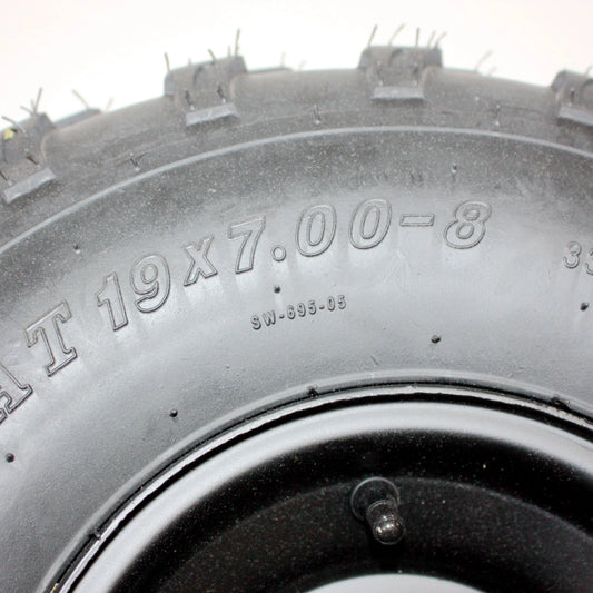 19x7-8 Front Wheel Rim Tire for 150cc 200cc Quad Dirt Bike ATV Buggy