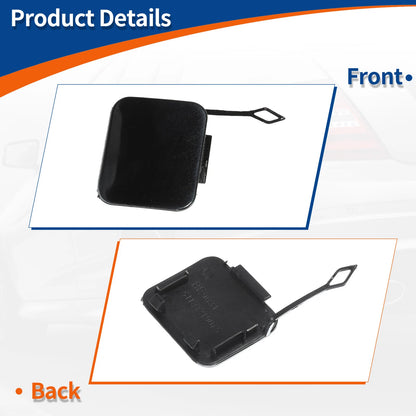 Rear Tow Hook Cover for BMW 525i 528i 530i 540i (2001-2007) Black