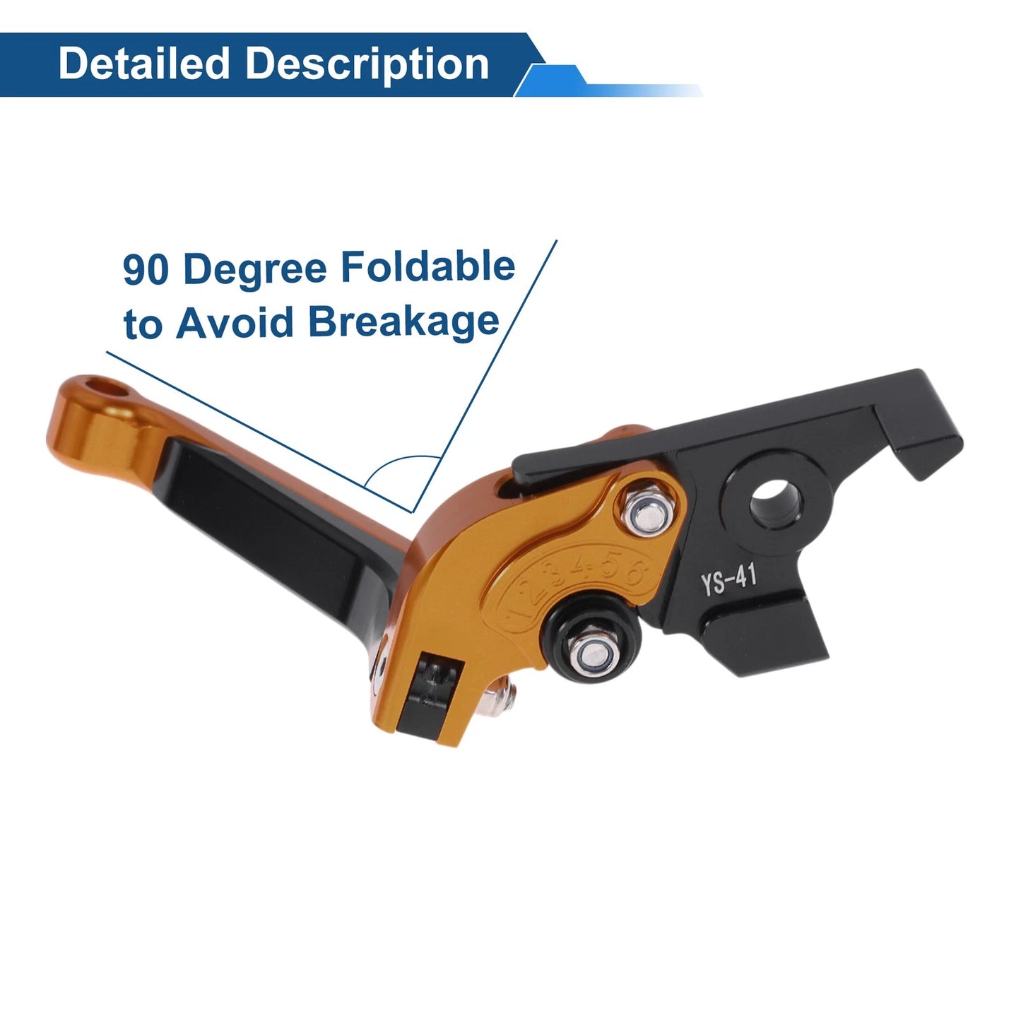 Adjustable Brake Clutch Levers for Suzuki GSXR150 (2017-2020) Orange Black