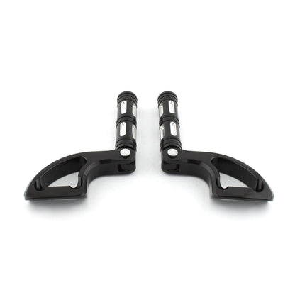 Black Passenger Footrest Peg Mount for Harley V-Rod VRSCA (2002-2006)