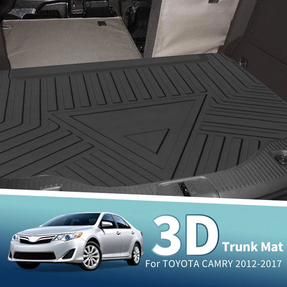 Flat Face Cargo Liner Rear Trunk Mat for Toyota Camry (2012-2017) 1 Pc