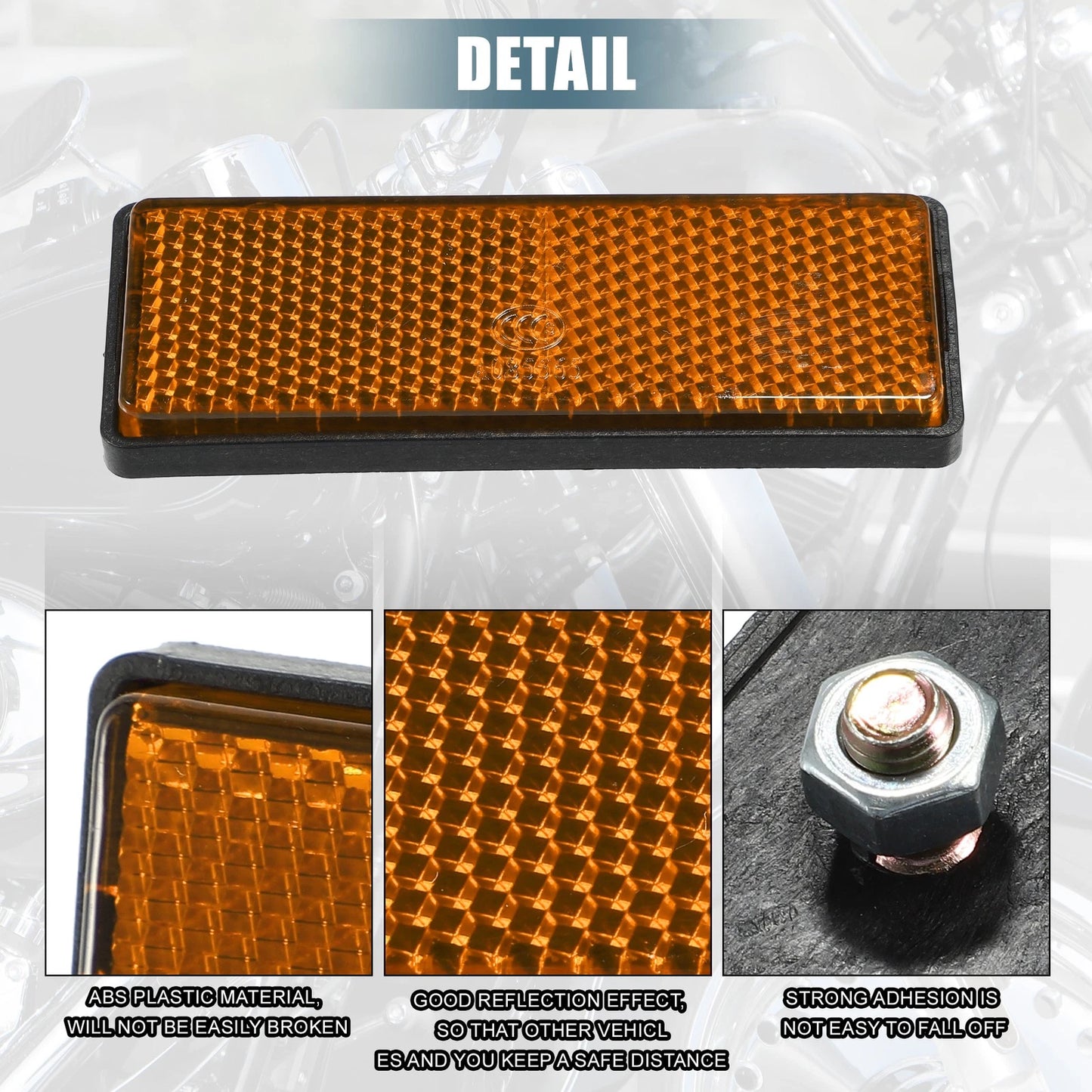 Spoke Reflective with Screw / 88x32mm / Spoke Reflective with Screw for Motorcycle