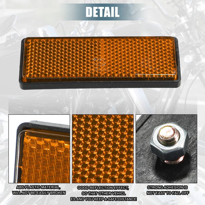 Spoke Reflective with Screw / 88x32mm / Spoke Reflective with Screw for Motorcycle