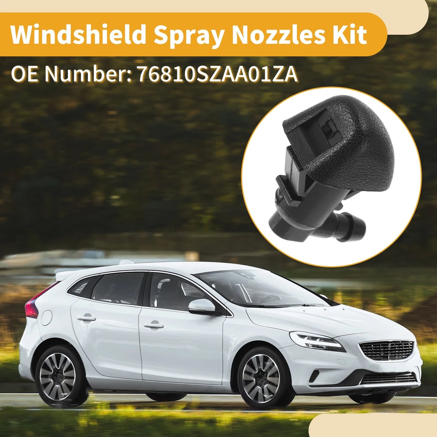 Windshield Washer Nozzle Kit for Honda Pilot (2009-2014)