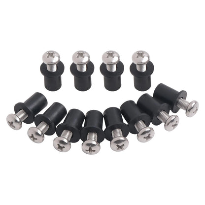 Stainless Steel Screws & Nuts / 12PCS / Screws and Nuts for Kayaks Canoes Boats