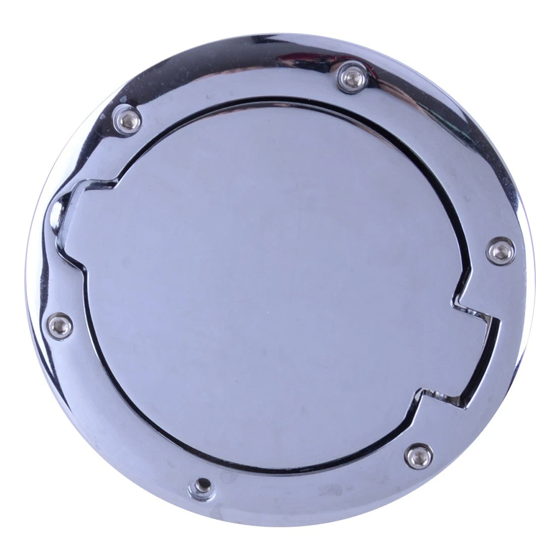 Chrome Fuel Filler Door Gas Cap Cover for Jeep Wrangler JK (2007-2017)