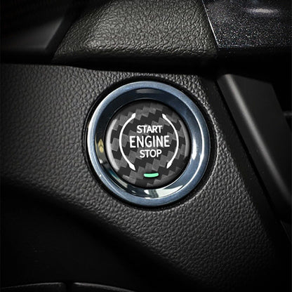Engine Button Cover Trim for Cadillac XT4 XT6 CT5 (2018-2019) Black Carbon Fiber