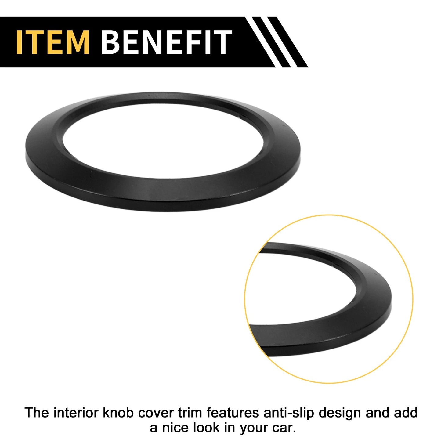 Engine Start Stop Button Cover for Ford F-150 (2016-2021) Black