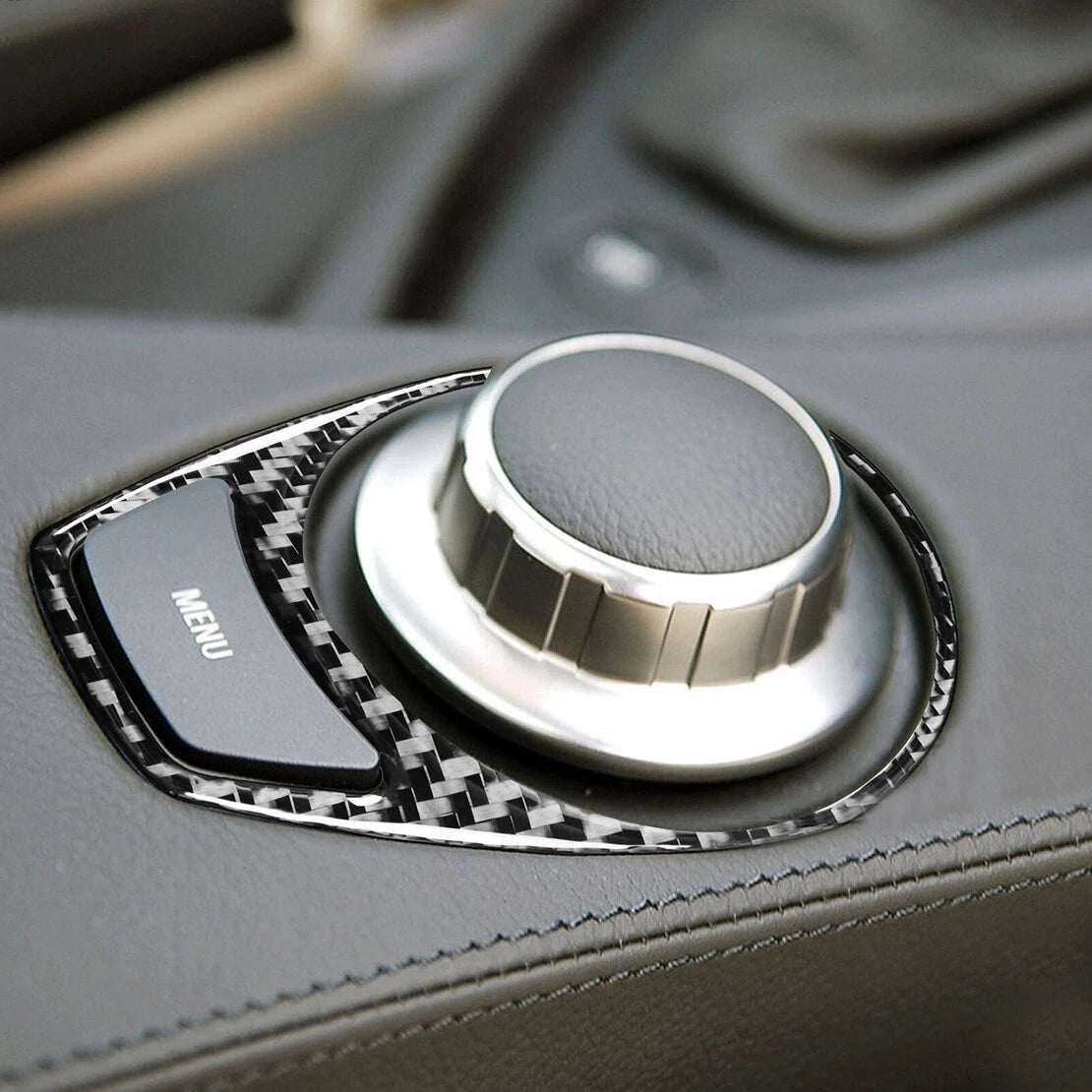 Car Radio Switch Button Cover Trim for BMW 6 Series E63 E64 (2004-2010)