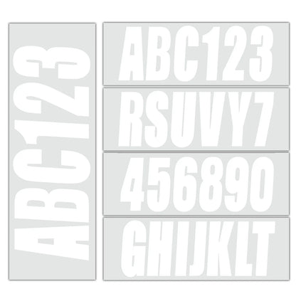 Custom Boat Registration Numbers Decals 4 Sets A-Z & 0-9 for All Boats