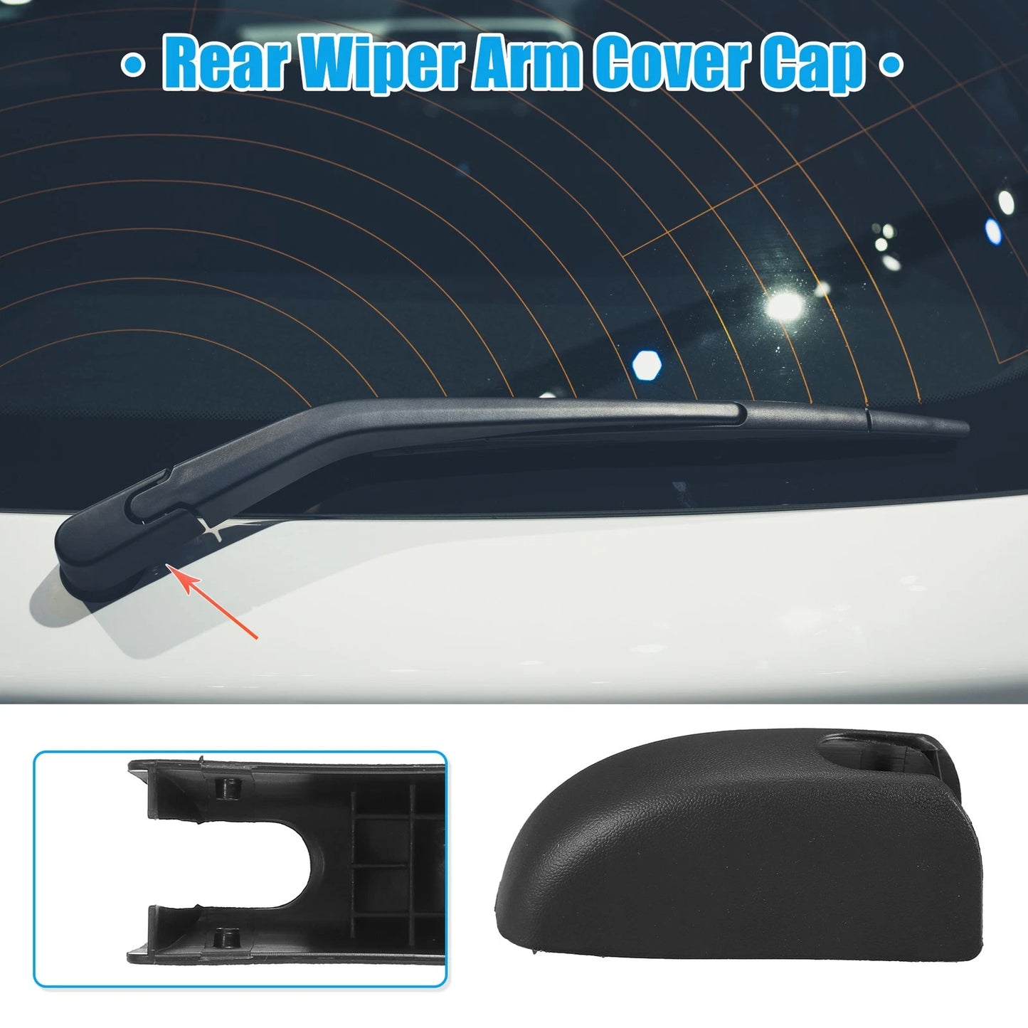 Rear Wiper Arm Nut Cover Cap for Toyota RAV4 (2006–2020)