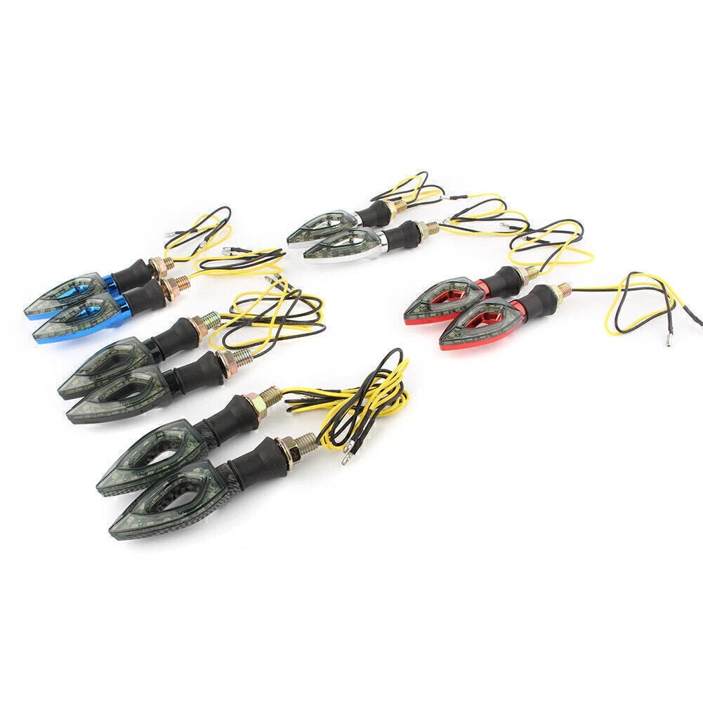 2 x LED Amber Turn Signal Lights for Yamaha Motorcycle