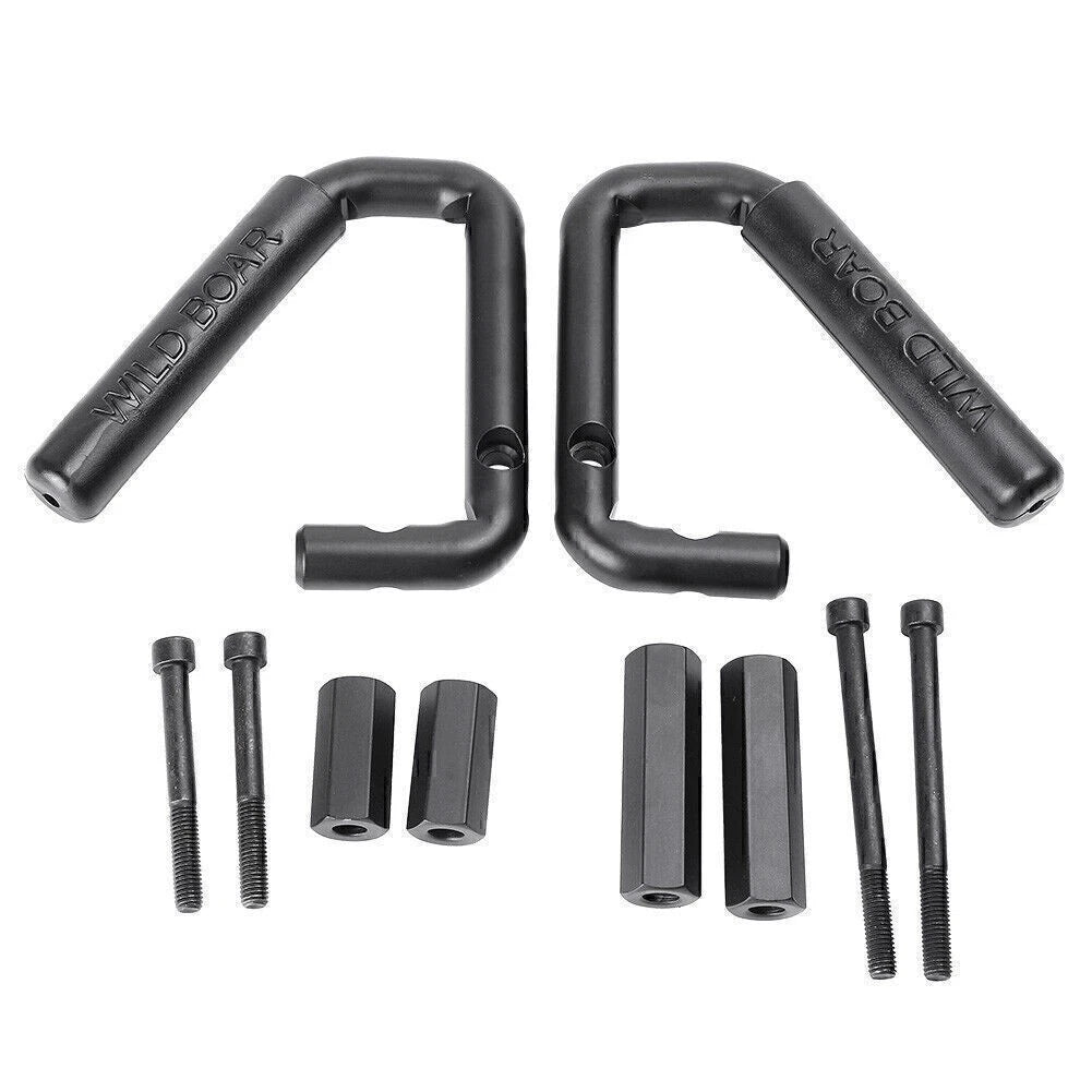Textured Front Grab Bar Handles for Jeep Wrangler JK/JKU (2007-2017)