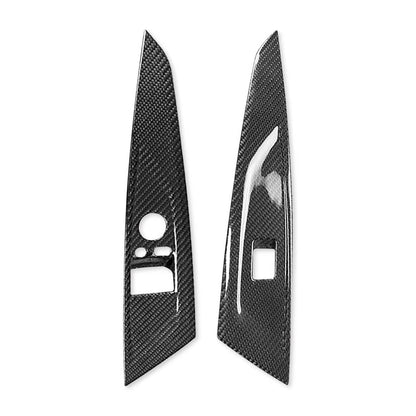 LHD Carbon Fiber Window Lift Panel Cover Trim for BMW G22 Coupe 430i 2021-2023