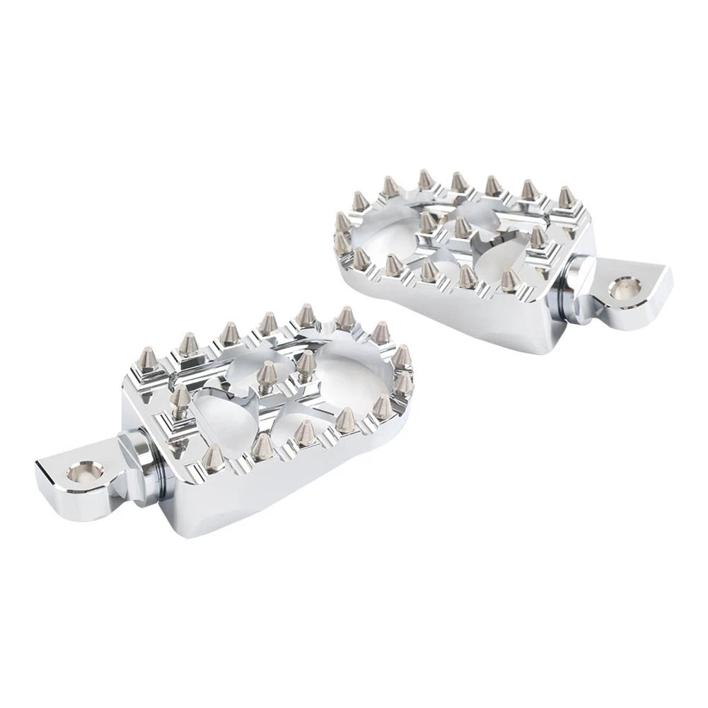 Wide Fat Foot Pegs MX Style for Harley Dyna Sportster Fatboy