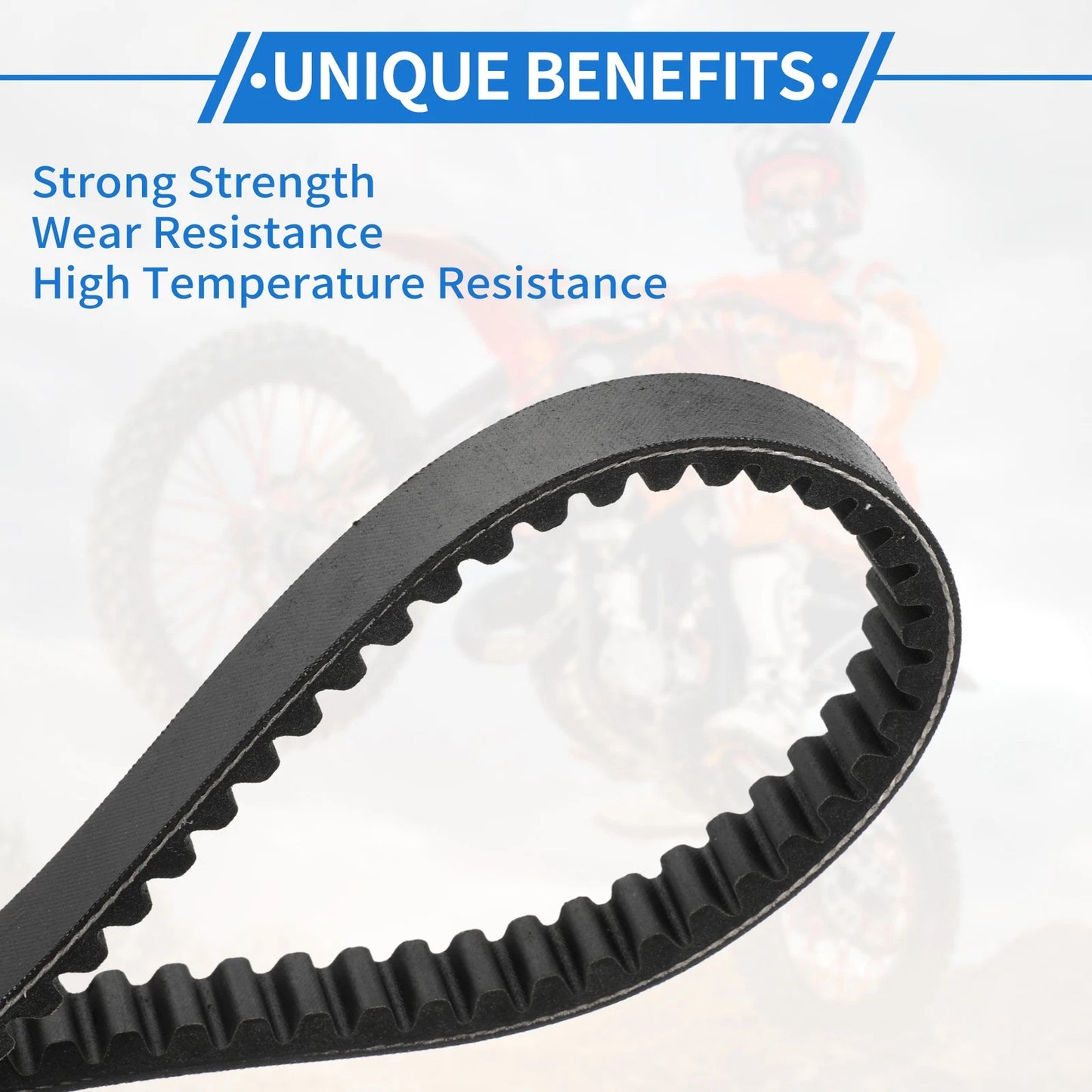 Drive Belt for Suzuki AN125, Wear-Resistant Rubber Fiber (2000-2005)
