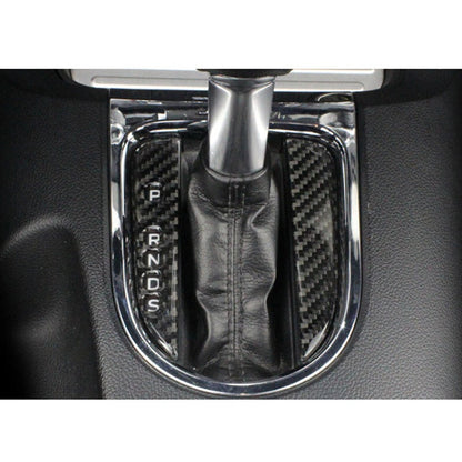 Carbon Fiber Interior Gear Shift Surround Cover Trim For Ford Mustang 2014-2019