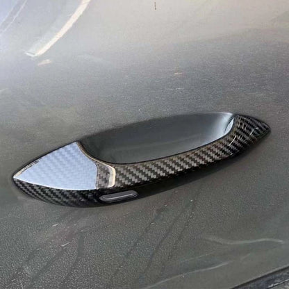 Real Carbon Fiber Exterior Door Handle Cover Trim for Porsche Panamera 971 17-22