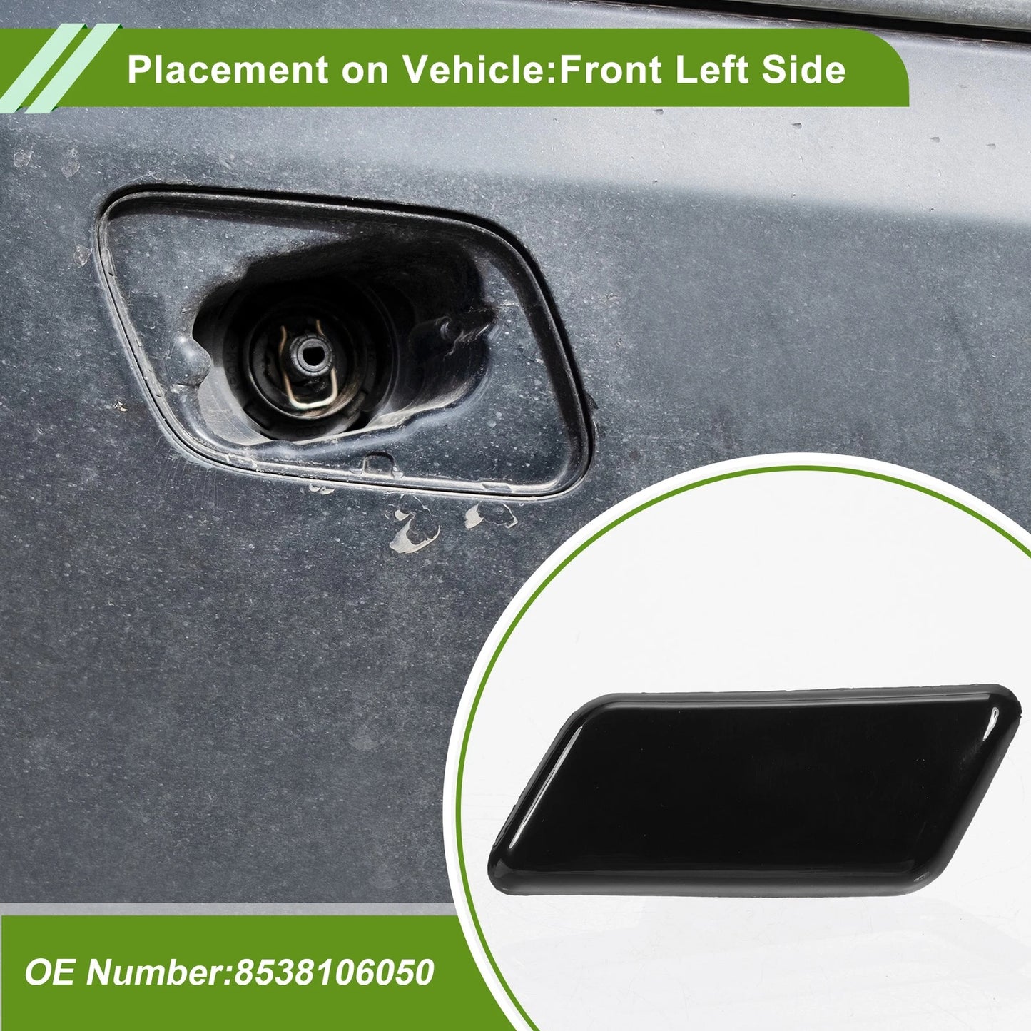 Front Left Washer Nozzle Cover Cap for Toyota Camry (2009–2012)