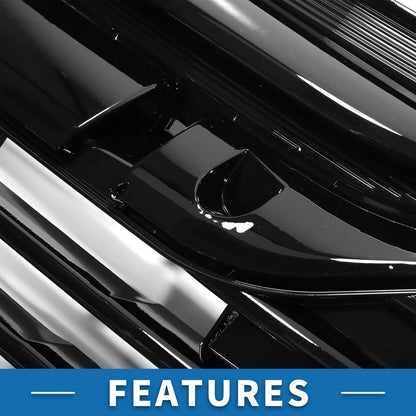 Front Upper Hood Bumper Grille for Honda Odyssey (2018-2021) Black