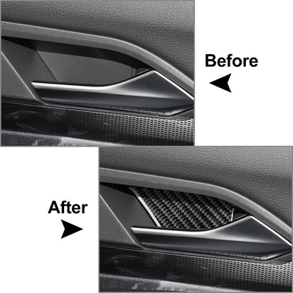 Black Interior Door Handle Bowl Cover Trim for Volkswagen Golf MK8 (2021-2023)