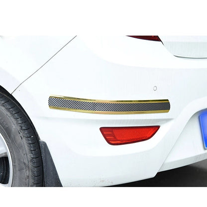 Carbon Fiber Look Door Sill Scuff Cover Protector for Car