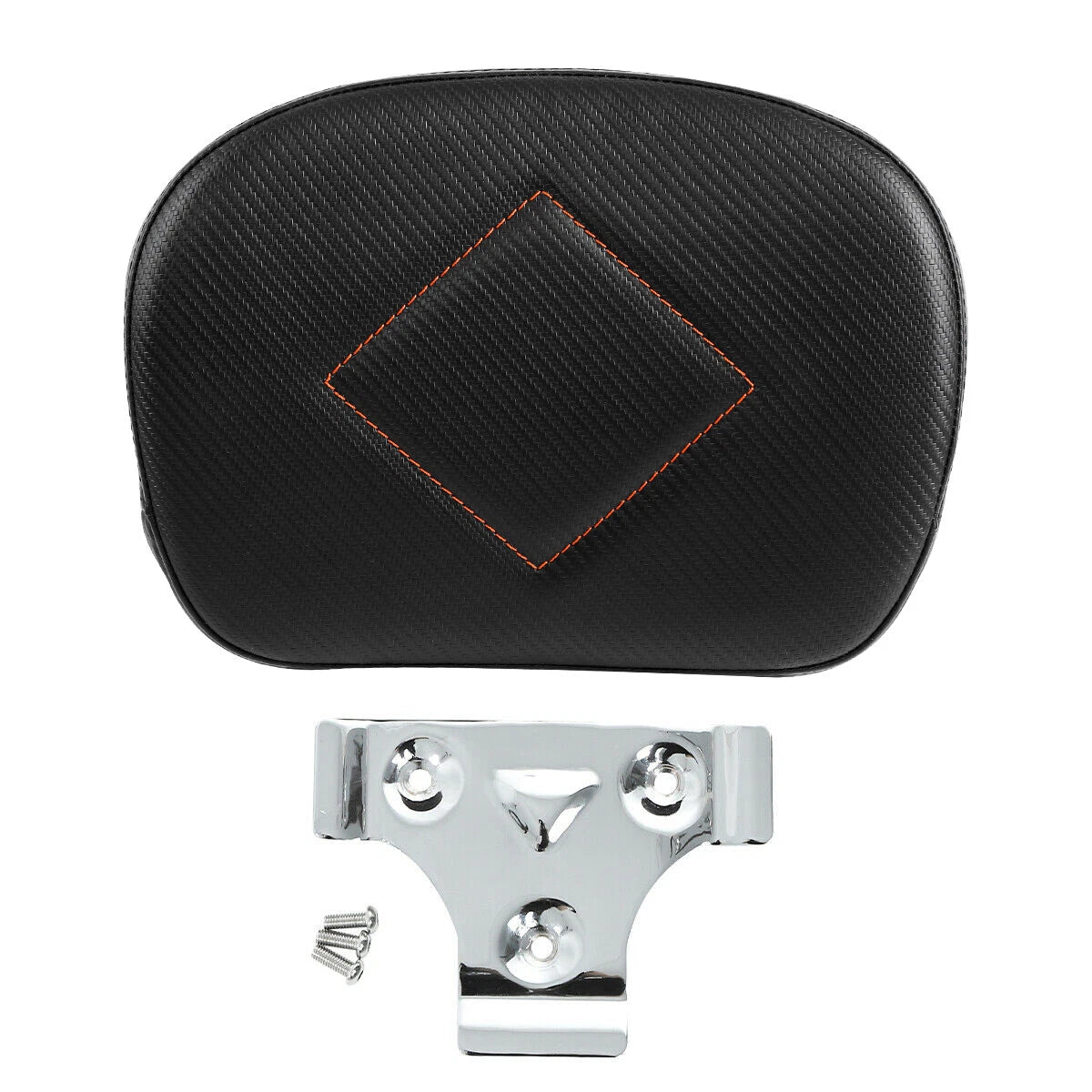 Black Rear Passenger Backrest Pad for Harley Touring Road Electra Glide (2009-2023)