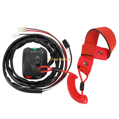 Handlebar Start Stop Switch & Lanyard for Yamaha XL1200 XL12 (1999–2000)